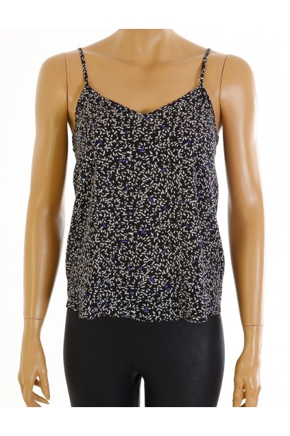 Halenka Primark černá s bílo modrým vzorem vel. 32 / uk 4 / XS