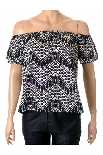 Halenka Primark vel. M černobílá vzorovaná
