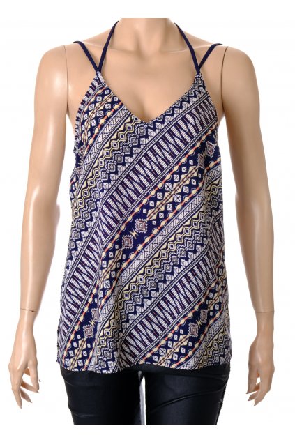 Halenka NewLook vel. S bilo černé ornamenty
