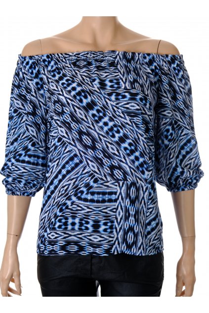 Halenka F&F vel. S modrá ornamenty