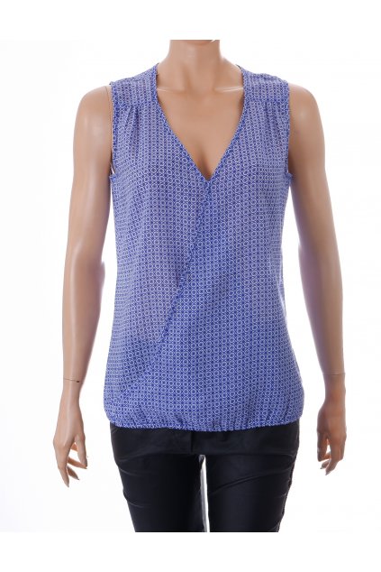 Halenka Cool Code Ruppert bílá s drobným modrým vzorkem dole gumička vel S/M