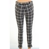 Kalhoty Mango černo bílé kostkované vel. XS - S chybí knoflík