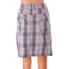 Sukně Sure šedo hnědé káro s kapsami vel M