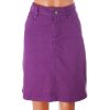 Sukně Just For You fialová kapsy s výšivkou vel M/L