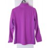 Mikina flísová NKD Sports fialová s bílým páskem a zipem vel 146/152 XS