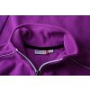 Mikina flísová NKD Sports fialová s bílým páskem a zipem vel 146/152 XS