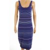 Šaty Next modré s barevnými proužky vel. L / uk 16 vada