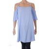 Šaty C&A bleděmodré na ramínka volná ramena oversize vel S -M -L