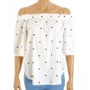 Halenka H&M bílá s černými tečkami vel. 38 / S