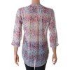 Halenka tunika Visa šedá s barevným vzorkem průsvitná vel S