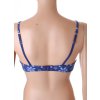Podprsenka Esprit 75-80B modrá s květinami s kosticemi