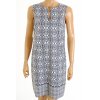 Šaty Charles Vögele modro bílé vzorované 55% len vel. 36 / S