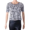 Tričko Charles Voegele černobílé vzorované vel. 176 / S - M