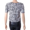 Tričko Charles Voegele černobílé vzorované vel. 176 / S - M