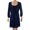 Šaty Yours černo modré vzorované vel. L / uk 16