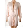 Župánek kimono Censored světle růžový s krajkou vel. M / L / 38 - 40