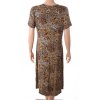 Šaty hnědé zvířecí vzor vel. L - XL