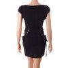 Šaty černé mini se šněrováním na bocích vel. S