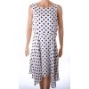 Šaty Wallis bílé s černými puntíky vel. 44 / uk 16 / L