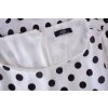 Šaty Wallis bílé s černými puntíky vel. 44 / uk 16 / L
