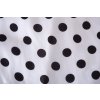 Šaty Wallis bílé s černými puntíky vel. 44 / uk 16 / L
