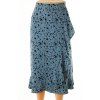 Sukně Dunnes modrá s černým kvítím vel. 48 / XL