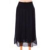 Sukně černá lehce plisovaná třpytivá vel. L