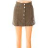Sukně H&M riflová zelená khaki propínací vel. 32 / XS
