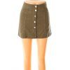 Sukně H&M riflová zelená khaki propínací vel. 32 / XS