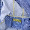 Bunda Parka in a pocket modrá tenká s puntíky vel. S