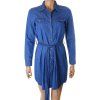 Šaty Blue Motion modré košilové vel. 36 / S