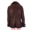 Bunda hnědá s umělým kožíškem vel. M