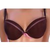 Podprsenka hnědá růžový detail Hingmeiling vel. 70 A - B