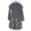 Šaty Brique en France 134/140 šedé karované