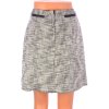 Sukně s podšívkou H&M vel 42/M bílo-černý melanž
