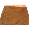Sukně Von Daniels vel L pravý semiš broušená kůže hnědá