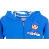 Mikina chlapecká Pocoyo modrá s logem a proužkama vel. 2 - 3 r