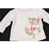 Tričko Ergee 0-3M bílo růžové s obrázkem