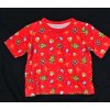 Tričko George 80-86 červené roboti krátký rukáv