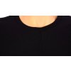 Tričko H&M černý crop top s proužkovaným vzorem vel. M/L
