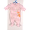 Dupačky overal Carters flísový pruh růzovo bílý s liškou vel 50/0-1 měs