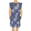 Šaty Peacocks modré barevný vzorek vel L