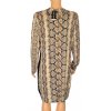 Šaty Select béžové hadí vzor NOVÉ S VISAČKOU vel L