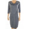 Šaty šedá melanž vel. M / 40