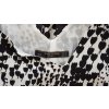 Halenka Zara bílá s černým vzorkem na černá ramínka vel XS/S