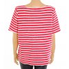 Tričko Papaya červená s bílým proužkem vel XL/XXL
