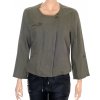 Bunda C&A khaki zelená na krátký zip a jeden knoflík 100 % len vel M/L