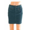 Sukně Tom Tailor tyrkysová jemný manšestr kapsy na zipsy vel XS / 34