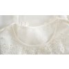 Halenka bílá s perličkami a krajkou vel. M