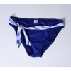 Plavky spodní díl Lb Vyr modré s bílo modrou vázačkou vel L
